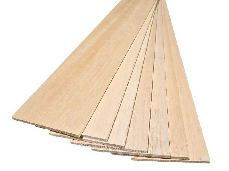 3 x 3 x 36 Aero Light Balsa Wood Planks